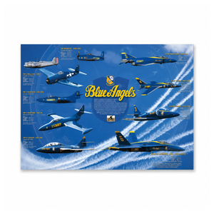 History of the Blue Angels Poster