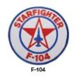 F-104 PATCH SEW ON