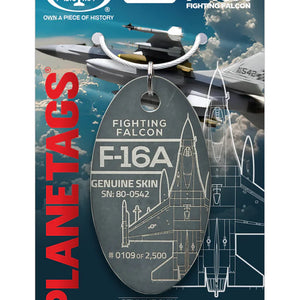F-16A Fighting Falcon  Moto Art Plane Tags 