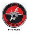 F-35 ROUND PATCH SEW ON