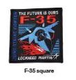 F-35 PATCH SEW ON SQUARE