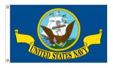 AMERICAN MILITARY USN FLAG
