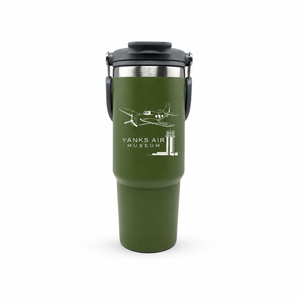 Green 30 oz Fluted Tumbler, Trailmaster Silicone Carry Handle