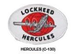 Logo of Lockheed Hercules with an airplane illustration on a white background
