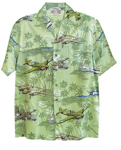 Hawaiian Green WWII Fighters and Bombers