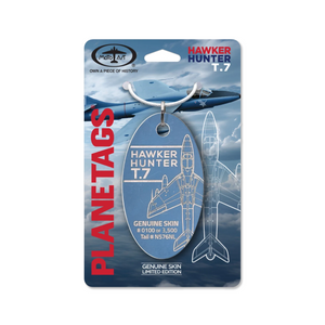 Hawker Hunter T.7 Plane Tag