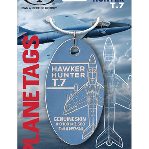 Hawker Hunter T.7 Moto Art Plane Tag Genuine skin