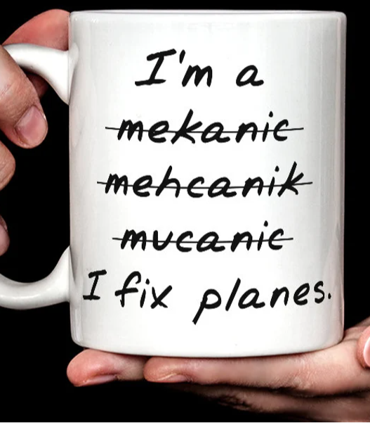I'm a mechanic I fix planes