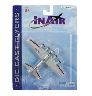 InAir Diecast 4.5” B-17 Flying Fortress Silver