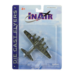 InAir Diecast 4.5” B-17 Flying Fortress Green