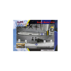 Model airplane kit packaging with an airplane illustration on a white background