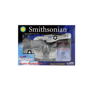 Smithsonian scale model kit packaging with a model airplane on a white background