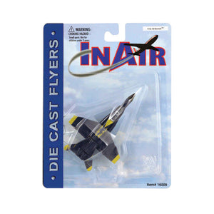 Diecast 4.5” F-18 Hornet Blue Angels