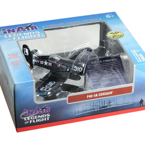 Model airplane in packaging with 'Legends of Flight' branding