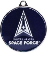 Metallic Space Force Keychain