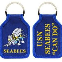 Navy Sea Bee Key Ring