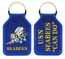 Navy Sea Bee Key Ring
