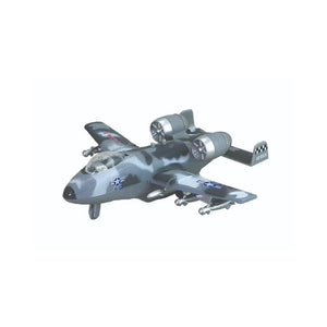 Toy model of a futuristic aircraft on a white background