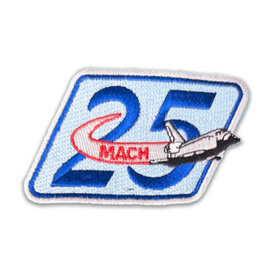 SPACE SHUTTLE PATCH SEW ON