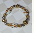 MARINES Military Bracelet -Gold Anchor