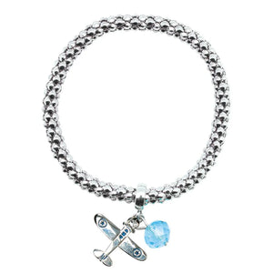 Metal Rope Airplane Bracelet