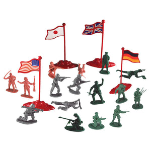 Classic military bucket soldiers