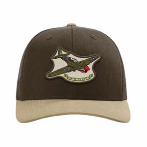 P-40 Brown/Khaki Trucker Hat
