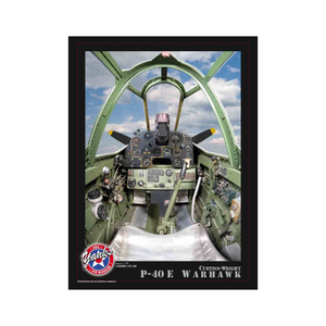 P-40E Warhawk Cockpit Poster