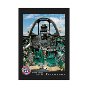 P-47M Thunderbolt Cockpit Poster
