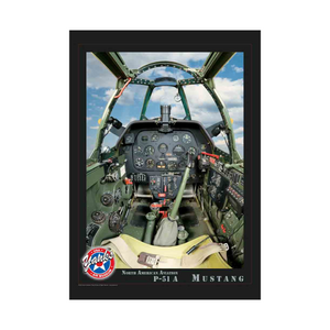 P-51A Mustang Cockpit Poster