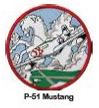 P-51 MUSTANG PATCH SEW ON