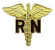 RN MEDICAL CADUCEUS PIN