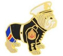 USMC BULLDOG PIN