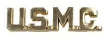 USMC LETTERS SCRIPT PIN