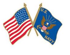 USN FLAG USA/USN SML PIN