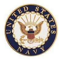 USN LOGO D 1 INCH PIN