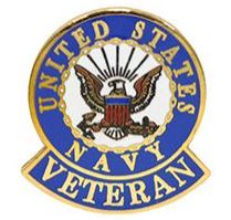 USN VETERAN LOGO PIN