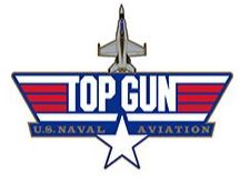 USN TOP GUN JET SML PIN