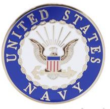 USN Logo Large Pin