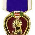 A purple heart- pin 
