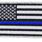 Police Blue Line Patch