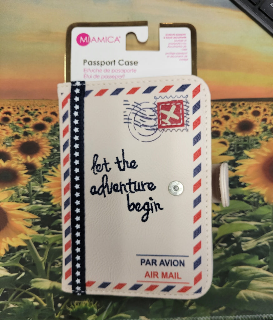 Let the Adventure Begin Passport Case