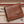 Brown leather wallet with embossed wing design