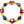 Colorful beaded we can do it bracelet with red, yellow, and blue beads on a white background