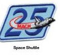 SPACE SHUTTLE PATCH SEW ON