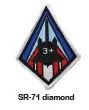 SR-71 DIAMOND PATCH SEW ON
