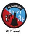 SR-71 ROUND PATCH SEW ON
