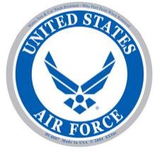 4 Inch Air Force Sticker