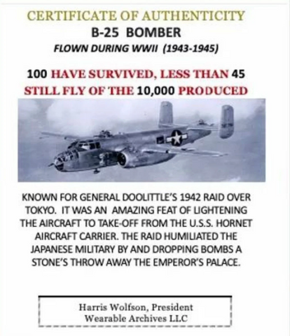 B-25 Mitchell Keychain