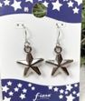 Starfish-shaped earrings on a card with 'Fash' branding.